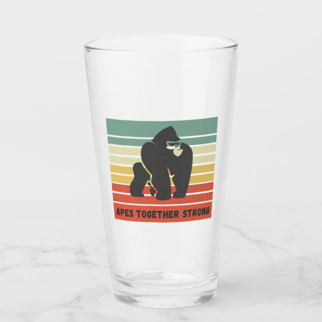 Apes Together Strong Beer Glass (Front)