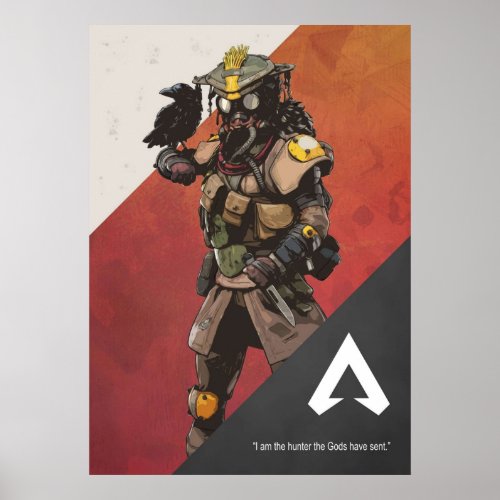 Apex Legends Bloodhound Cutout Character Poster