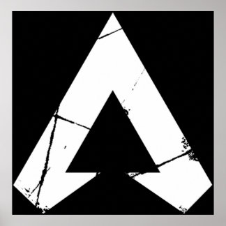 Apex Legends Logo Apex Legends White Symbol Poster