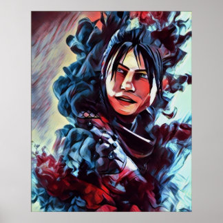 APEX LEGENDS WRAITH v4 colorful version Poster