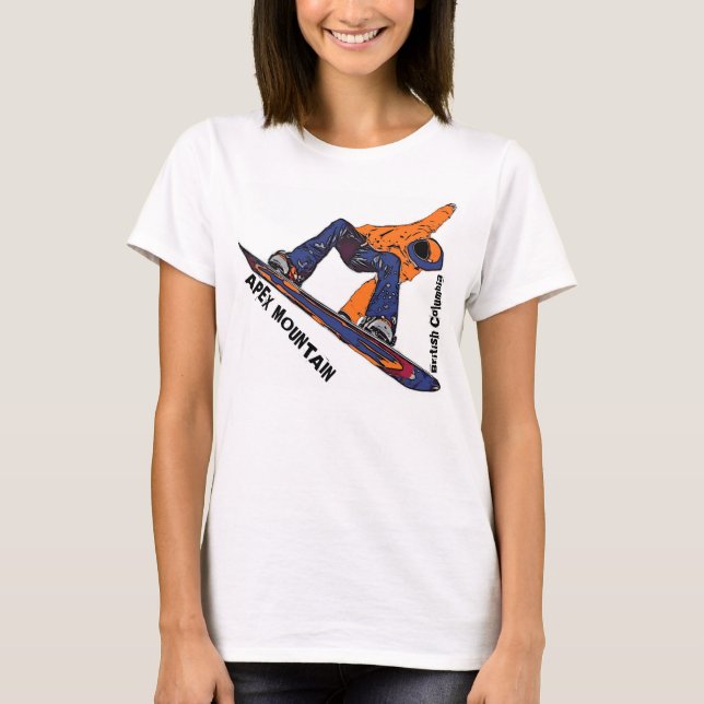 Apex Mountain BC Canada snowboard ladies tank (Front)