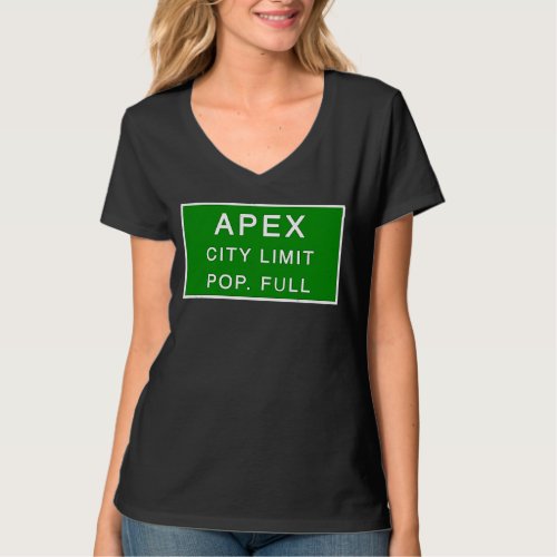 Apex North Carolina Population Full Fastest Growin T_Shirt