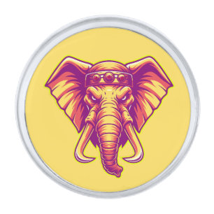 Apex Pachyderm - High-Voltage Circuit Edition Silver Finish Lapel Pin