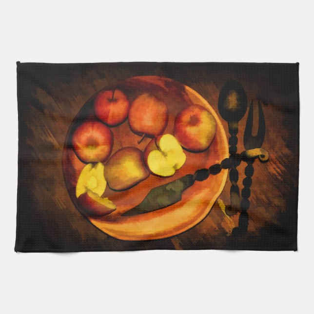 Äpfel Stillleben Kitchen Towel (Horizontal)