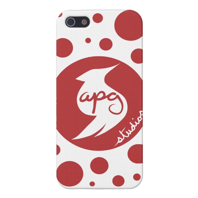 APG Studios Logo Polka Dot Glossy Case (Back)