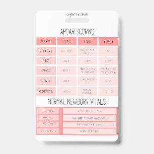 APGAR and NRP Reference Nurse Badge