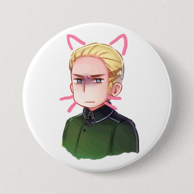 APH Germany Ludwig Beilschmidt as a kitty Pinback Button (Front)