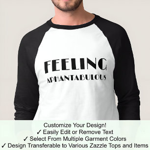 Aphantasia Feeling Aphantabulous Black Font T-Shirt