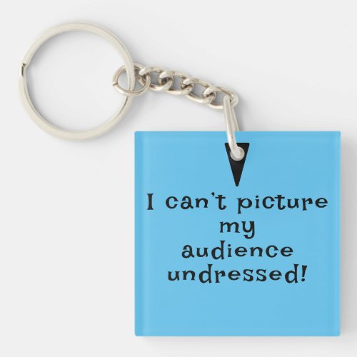 Aphantastic Humor Audience Undressed Black Font Keychain