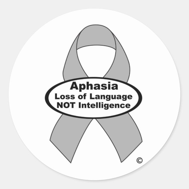 Aphasia Awareness sticker (Front)