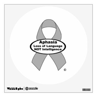 Aphasia Silver Ribbon Wall Decal