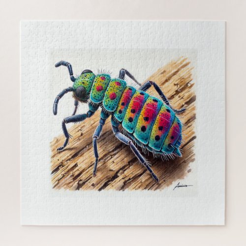 Aphid dorsal view 260624IREF111 _ Watercolor Jigsaw Puzzle