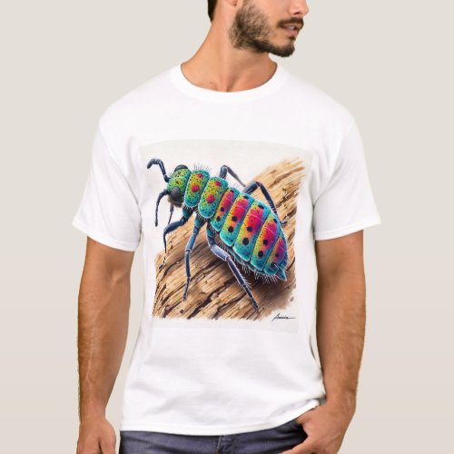 Aphid dorsal view 260624IREF111 _ Watercolor T_Shirt