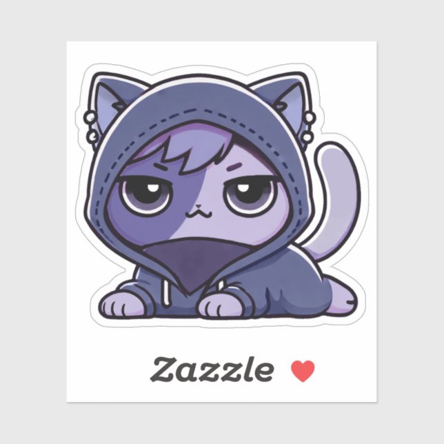 Aphmau, Zane, Meemeows, Cute Cat, Goth, Stickers (Sheet)
