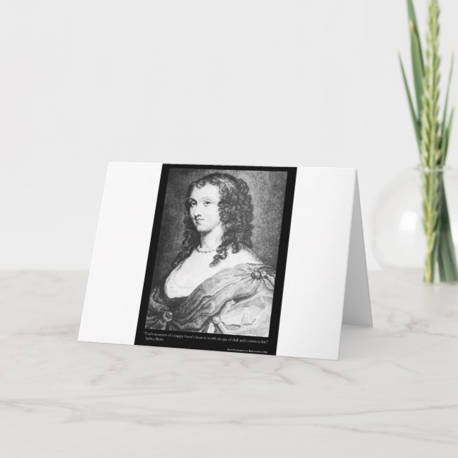 Aphra Behn Love Quote tees cards gifts etc (Front)