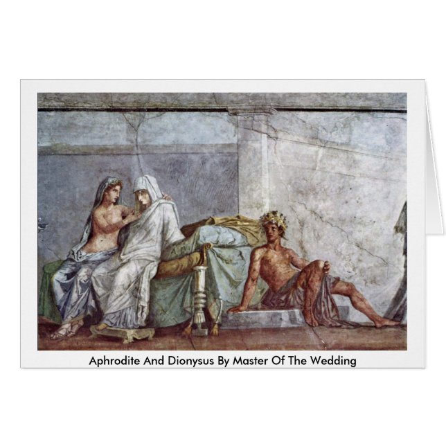 Aphrodite And Dionysus By Master Of The Wedding Cards (Front Horizontal)