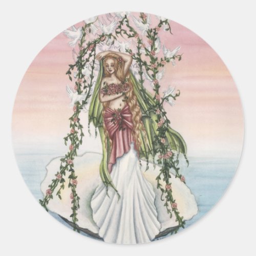 Aphrodite Classic Round Sticker