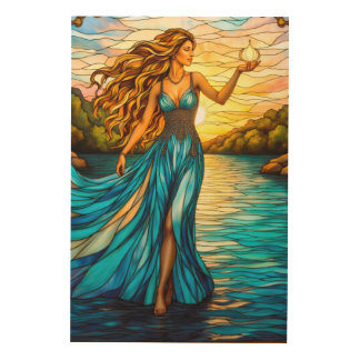 Aphrodite Goddess of Home and Heart Wood Wall Art
