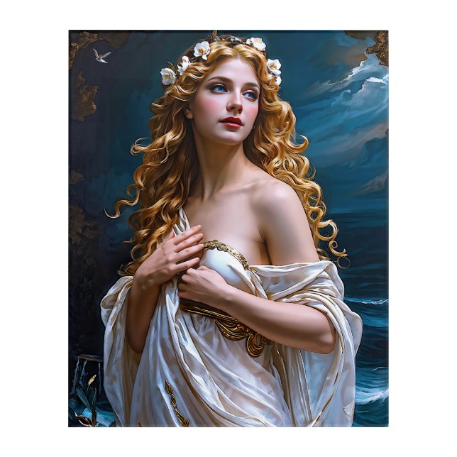 "Aphrodite: Goddess of Love and Light" Acrylic Print (Front)