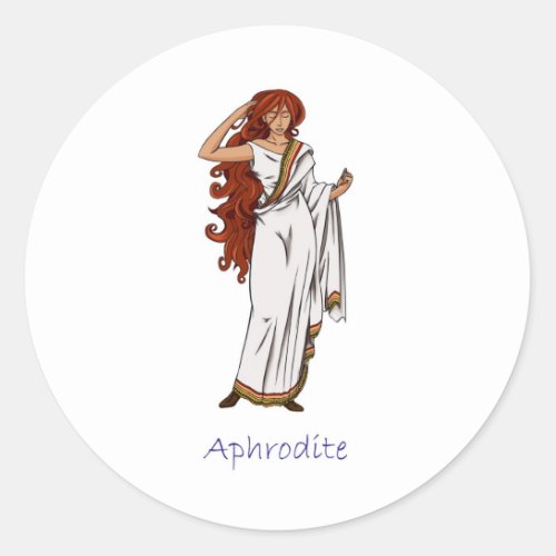 Aphrodite _ Greek Goddess Classic Round Sticker
