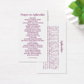 Aphrodite Prayer Card (Desk)