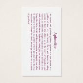 Aphrodite Prayer Card (Back)