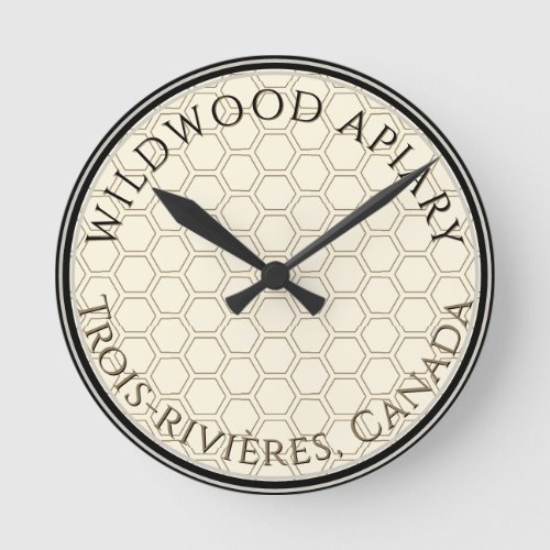Apiary Business Beekeeper Clock Honeycomb