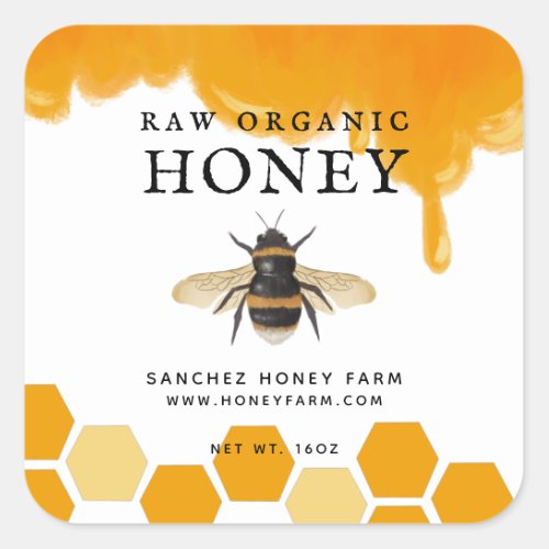 Apiary Honey Farm Jar Labels