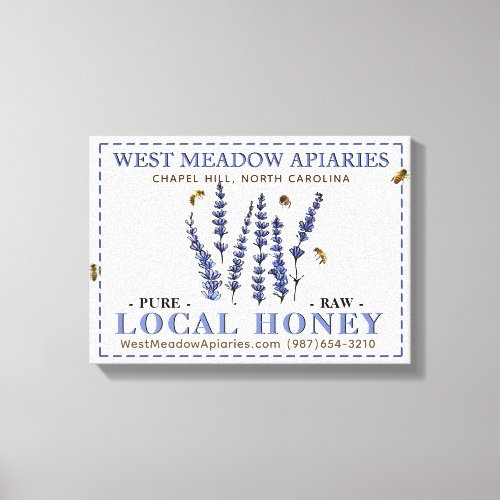 Apiary Name Farmers Market Sign Board Local Honey