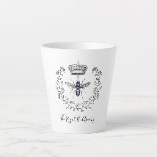 Apiary Regal Bee Crown And Laurel Honey Maker Latte Mug