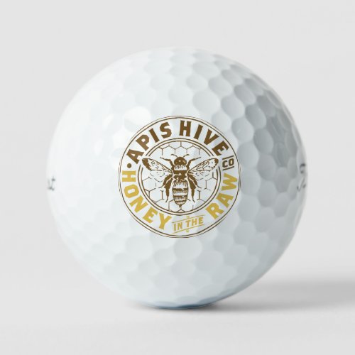 Apis Hive  Honey Co Golf Balls