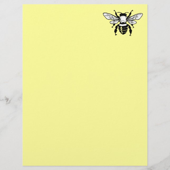 Apis Mellifera Honeybee Letterhead Paper 2 (Front)