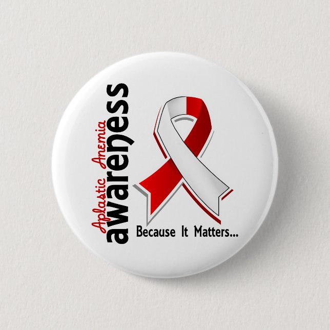 Aplastic Anemia Awareness 5 Button (Front)