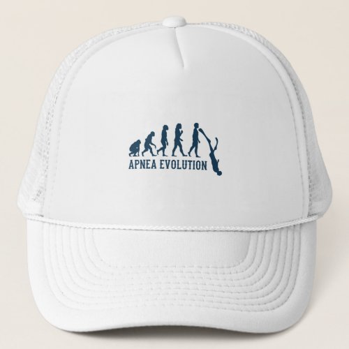 Apnea Evolution Freediver Free Diving Free Diver Trucker Hat