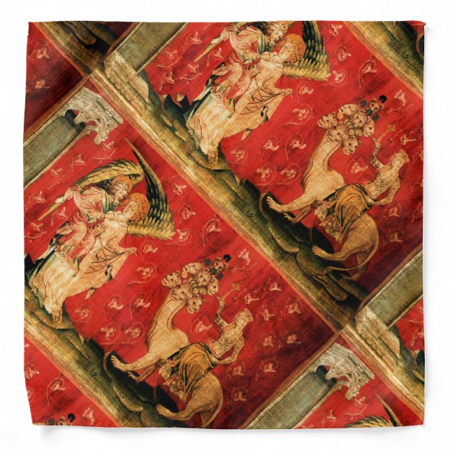 APOCALIPCE Angels and Harlot Seated on Beast, Red Bandana (Front)
