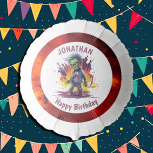 Apocalypse Birthday Zombie Boy Balloon