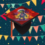 Apocalypse Birthday Zombie Boy Graduation Cap Topper<br><div class="desc">Apocalypse Birthday Zombie Boy Firey Zombie boy for a person who loves Zombie. Whether you're looking for a gift for someone or just want to show off your love for monsters, we have the perfect thing for you. With our customizable products, you can make your own design or choose from...</div>
