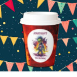 Apocalypse Birthday Zombie Boy Paper Cups<br><div class="desc">Apocalypse Birthday Zombie Boy- personalized cups for a little boy. Click the "Customize it!" button to change the text size, text color, font style and more! If this product has the option to transfer the design to another item, please make sure to adjust the design to fit if needed. Contact...</div>