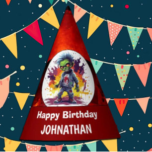 Apocalypse Birthday Zombie Boy Party Hat