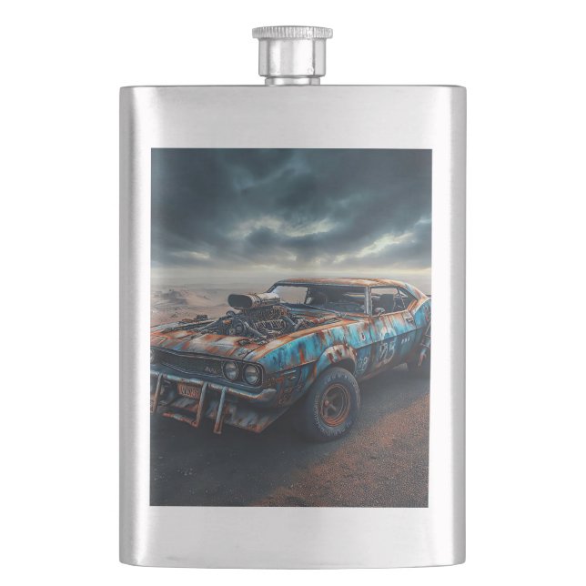 Apocalypse Classic Chevy Camaro  Flask (Front)