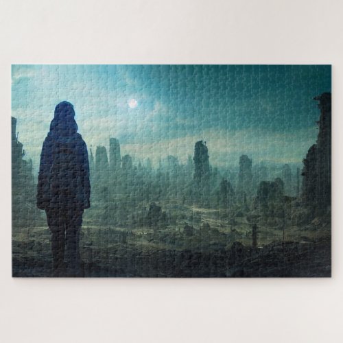 Apocalypse Lost Civilization Future Dystopian Land Jigsaw Puzzle