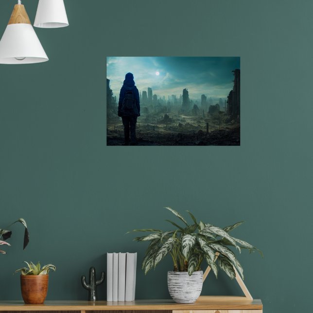 Apocalypse Lost Civilization Future Dystopian Land Poster (Living Room 1)