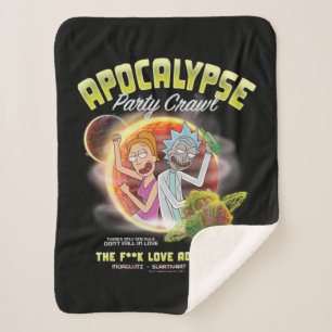 Apocalypse Party Crawl Sherpa Blanket