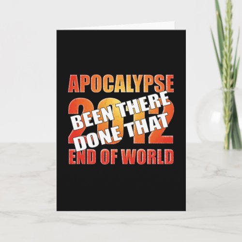 Apocalypse Survivor New Year Card Holiday Card