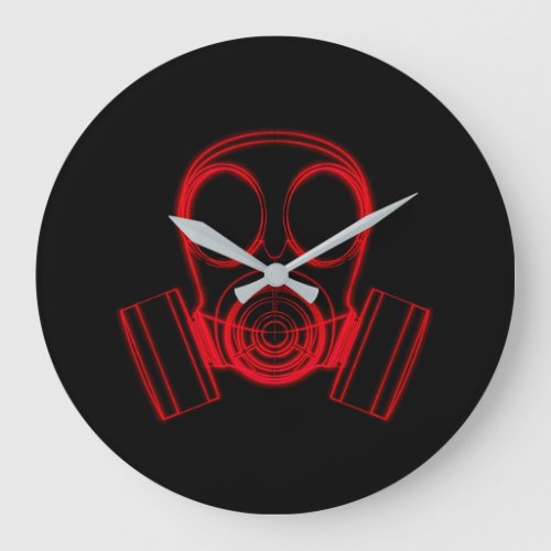 Apocalypse Toxic Gas Mask  Large Clock