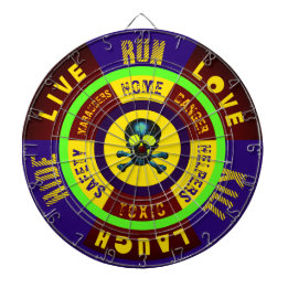 Apocalypse Zone - Live Laugh Love Run Kill Hide Dart Board