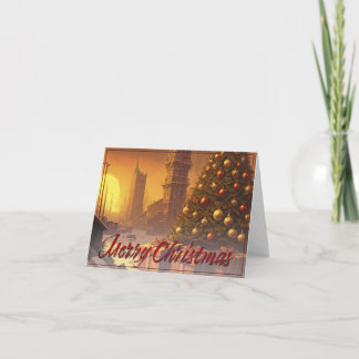 Apocalyptic Christmas Motif, with Presents Card