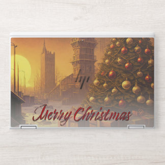 Apocalyptic Christmas Motif, with Presents HP Laptop Skin