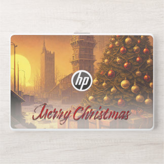 Apocalyptic Christmas Motif, with Presents HP Laptop Skin