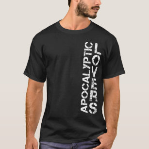 Apocalyptic Lovers - (M) Vertical DBL sided logo. T-Shirt